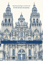 Buen Camino closing page featuring Santiago Cathedral