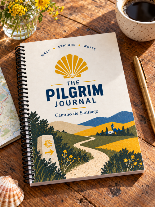 Camino Landscape spiral-bound journal with cream illustrated cover
