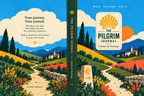 Sunlit Camino front, spine and back cover artwork